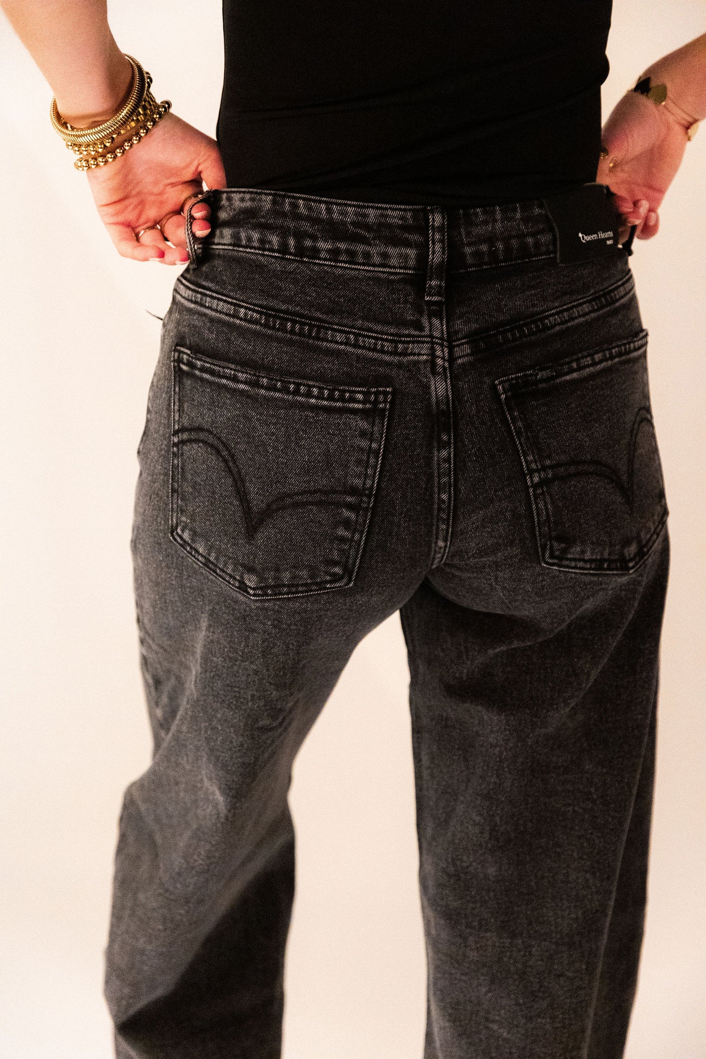Bella Balloon Jeans - Zwart