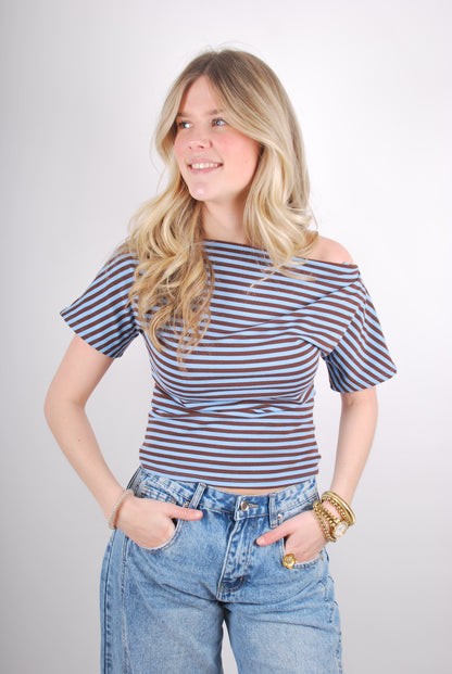 Plien Top - Blauw