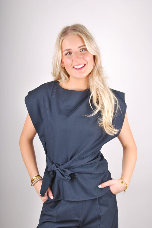 Ambika Britt Top - Navy