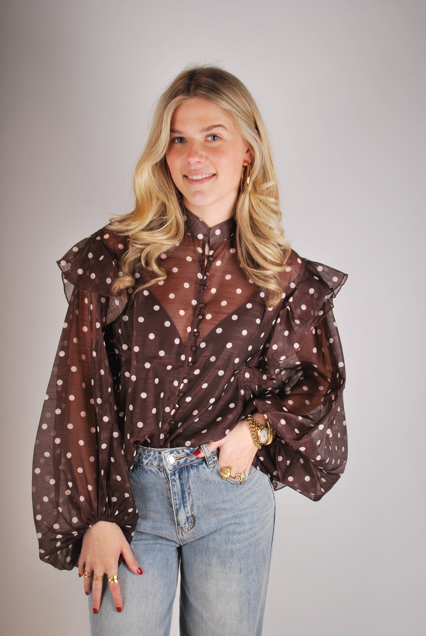 Jenny Blouse - Bruin