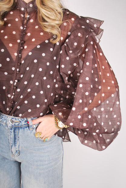 Jenny Blouse - Bruin