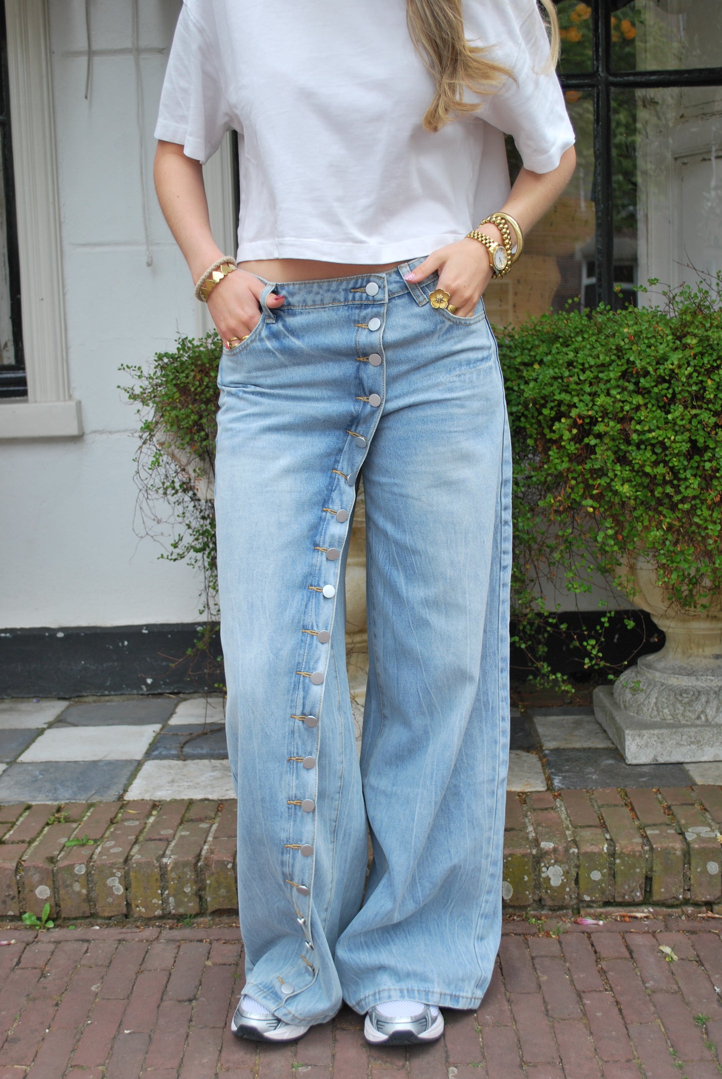 Claire Button Jeans
