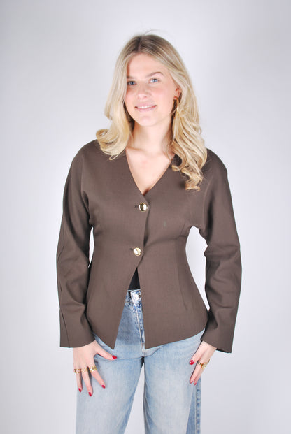 Sita Blazer - Bruin