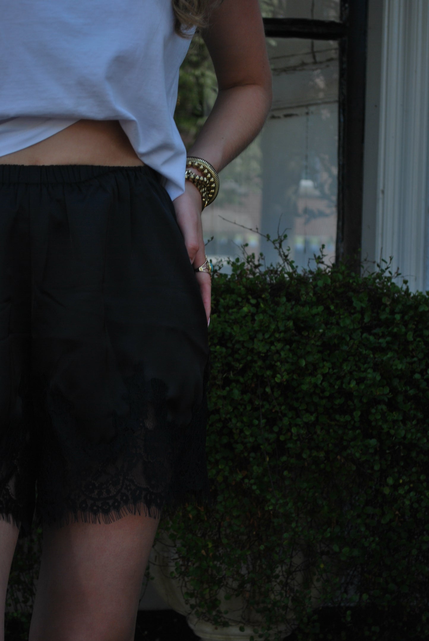 Lizzy Kanten Short - Zwart