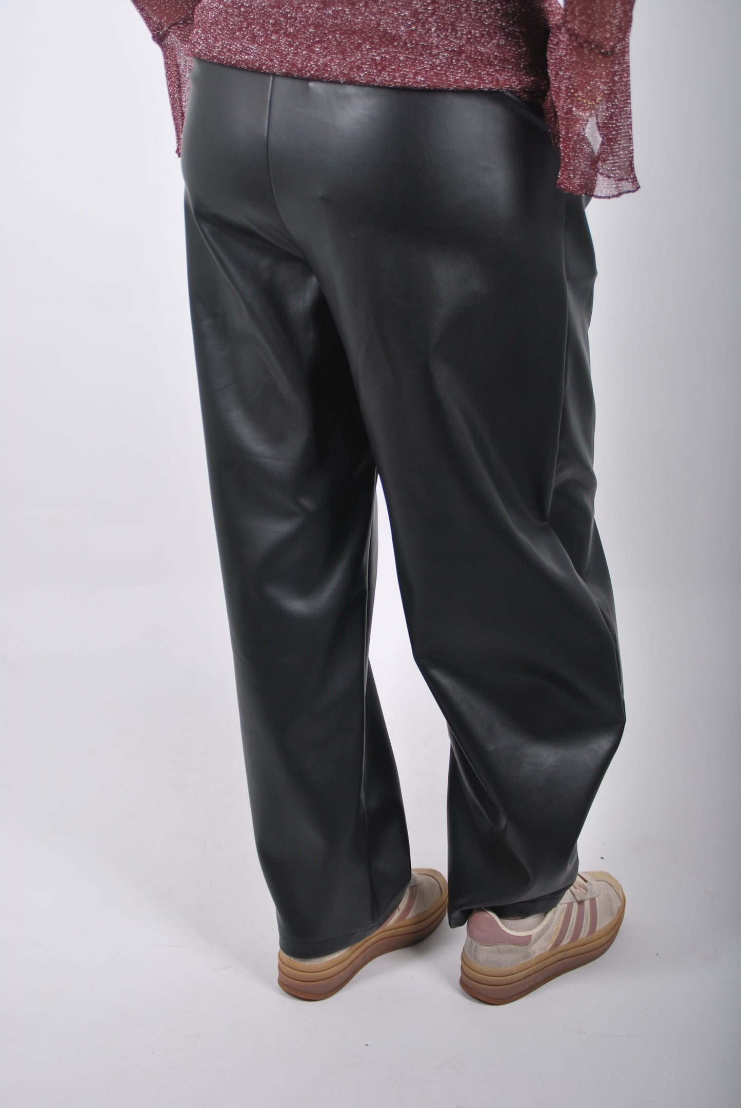 Nina Balloon Broek - PU Leer