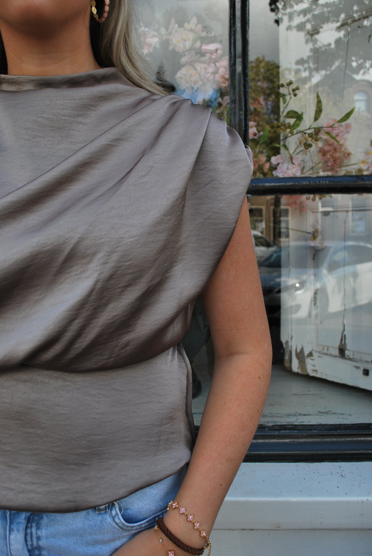 Marit Top Ambika - Taupe