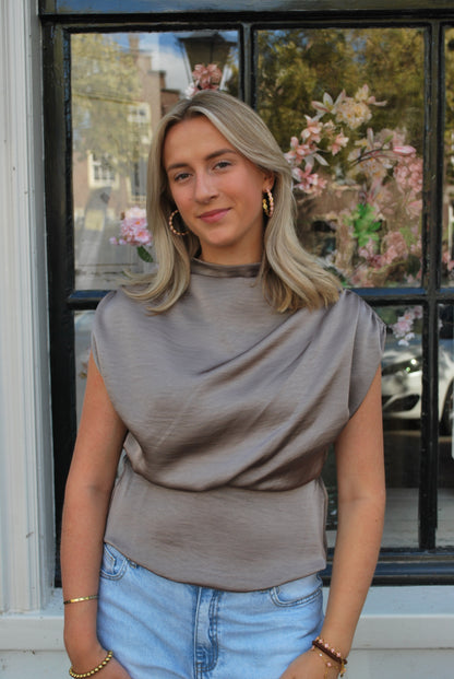 Marit Top Ambika - Taupe