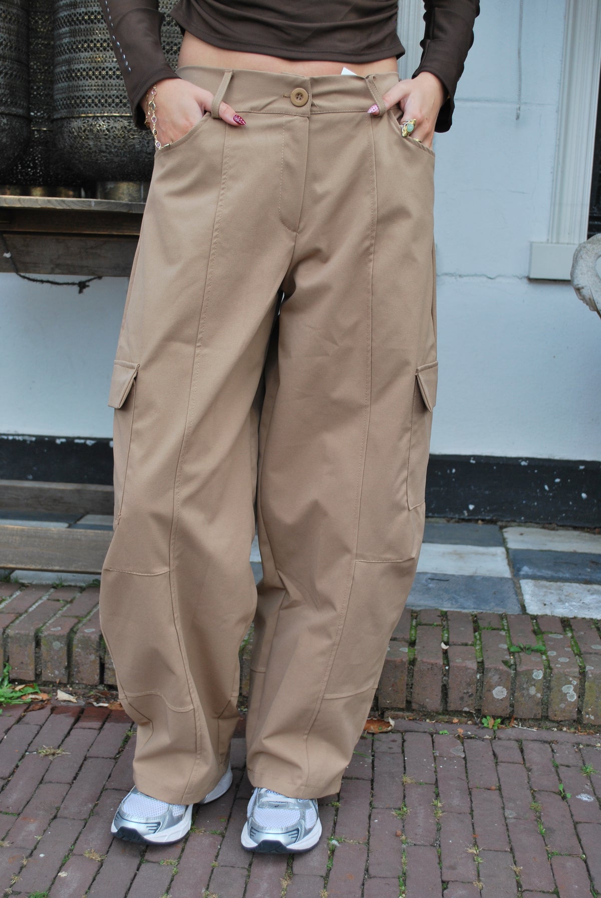 Joy Cargo Broek - Beige