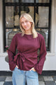 Abby top - Bordeaux