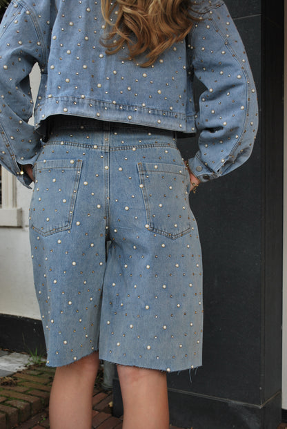 Jady Studs Jort - Lichtblauw