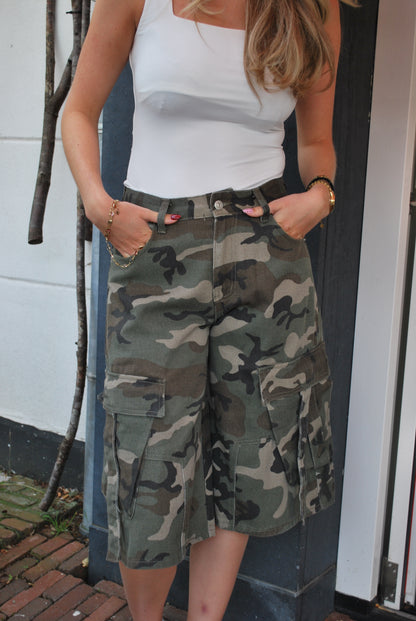 Jackie Camouflage Jort