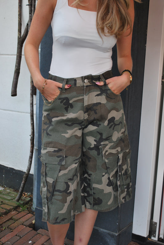 Jackie Camouflage Jort