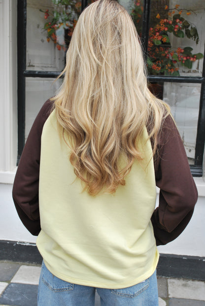 Emma Ambika Longsleeve - Bruin/Geel