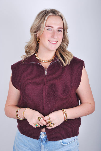 Dewi Vest - Bordeaux