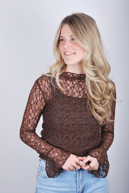 Fara Top - Bruin