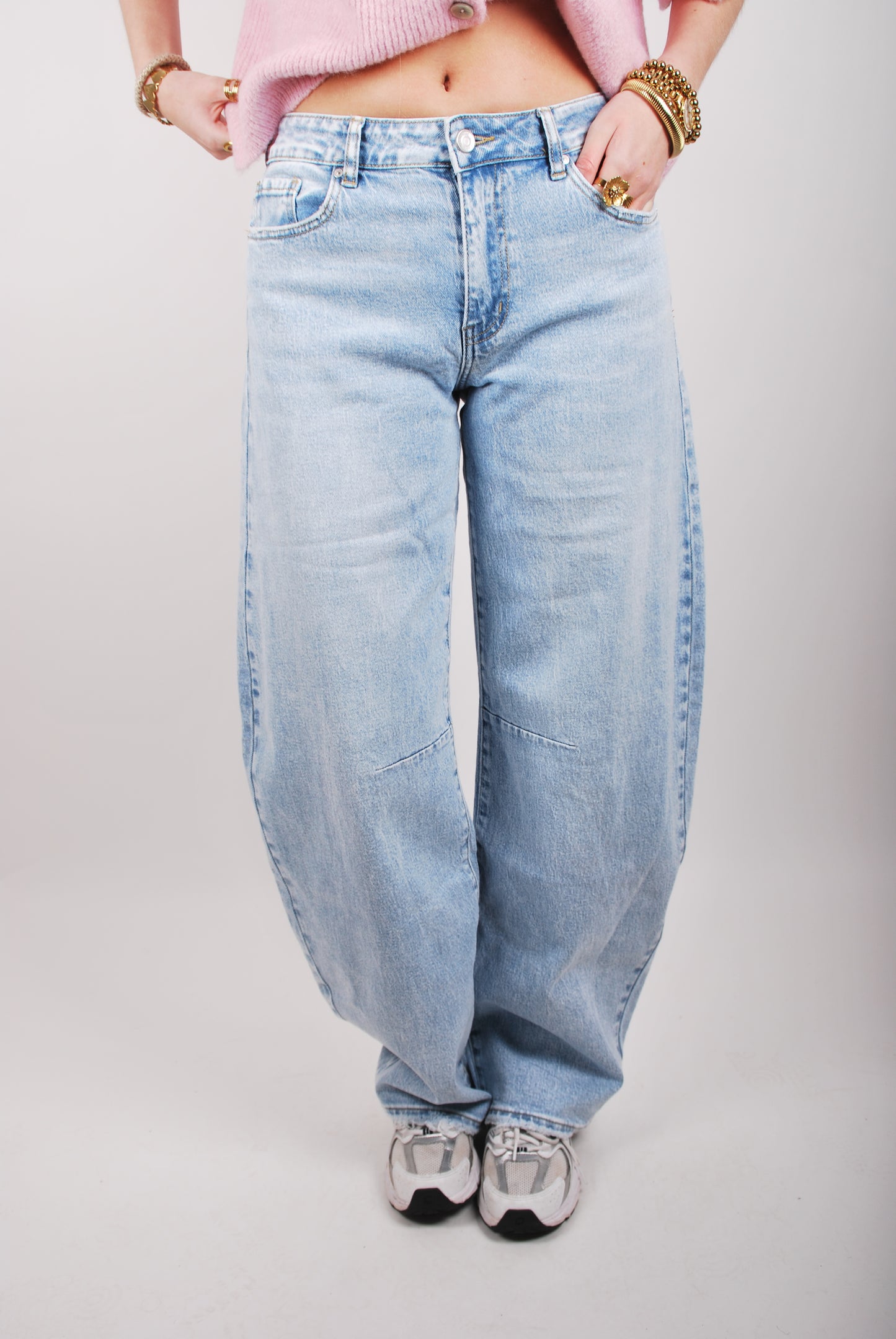 Abby Balloon Jeans - Blauw