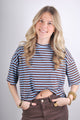 Jana shirt - Blauw
