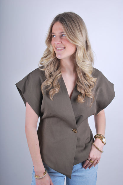Leah top - Groen