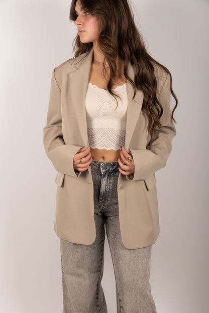 Pom Blazer - Beige