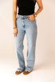 Emma Wide Leg Jeans - Blauw