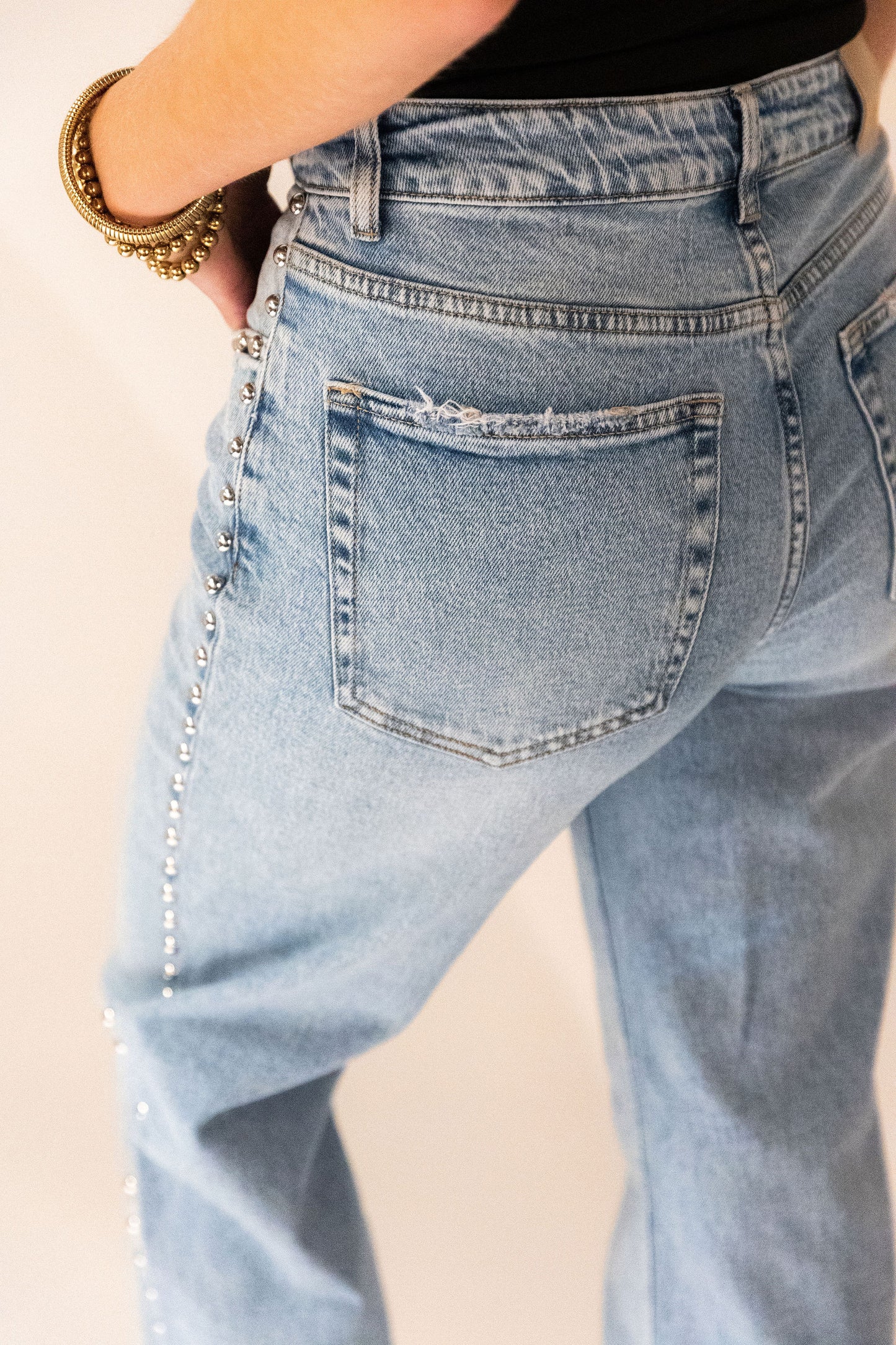 Emma Wide Leg Jeans - Blauw