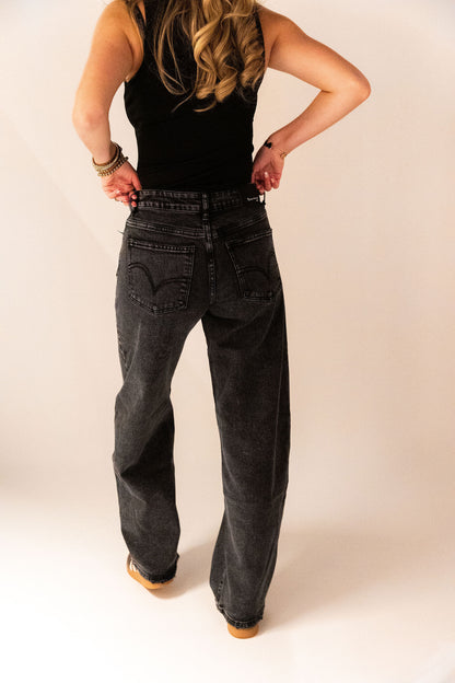 Bella Balloon Jeans - Zwart